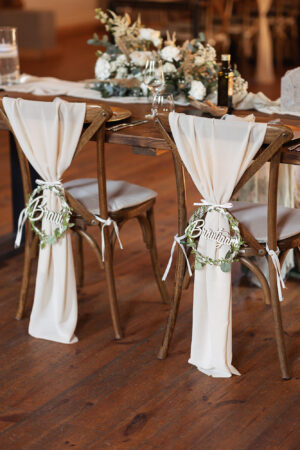 Stuhlüberwurf Chiffon • beige