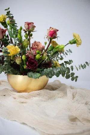 Blumenschale Goldy matt